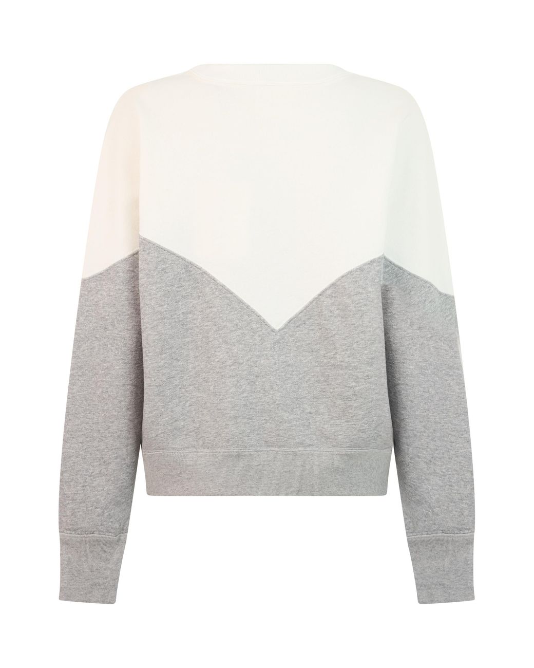 Isabel Marant Gray Sweater With Text, Off-Light/Light Cotton Sweatshirts