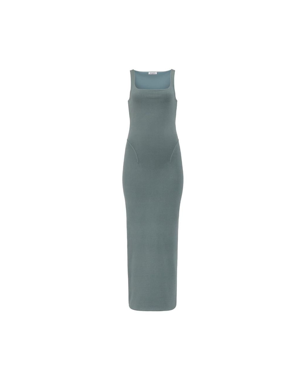 Maison AlaïA Blue Robe Crayon En Mélange De Soie Et Viscose Dress