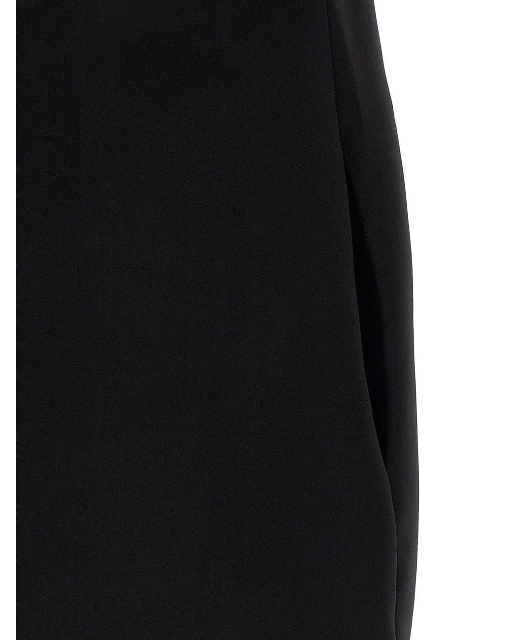 Self-Portrait Black Sculptural Flower-Appliqué Off-Shoulder Dress