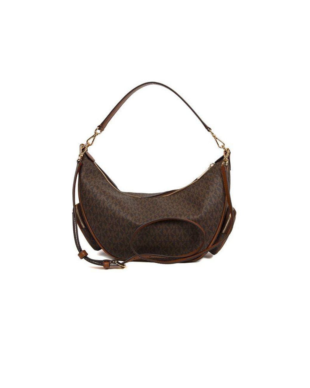 Michael Kors Brown Shoulder Bag Leather Shoulder-Bags