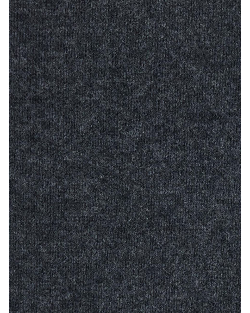DUNST Black V-Neck Sweater Cashmere Wool Top
