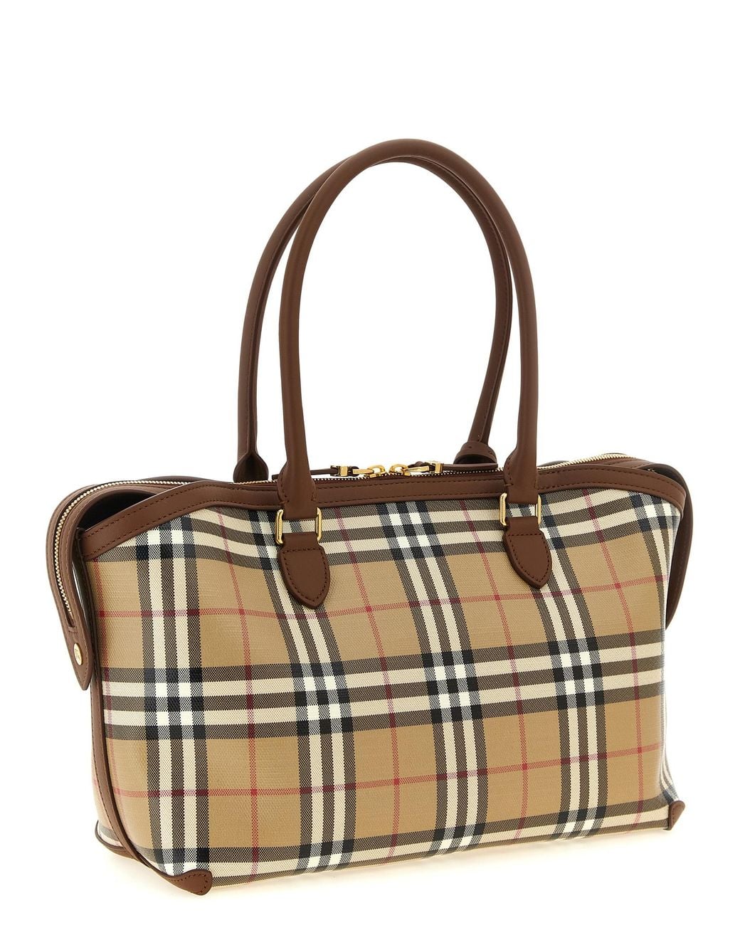 Burberry Metallic Cotton Tote Bag