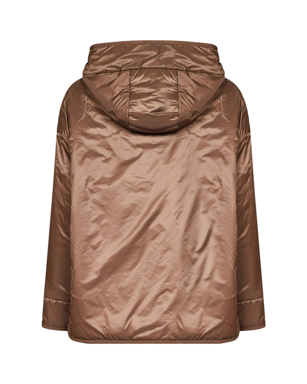 Max Mara Brown Padded Hooded Jacket Mtccleo Puffer