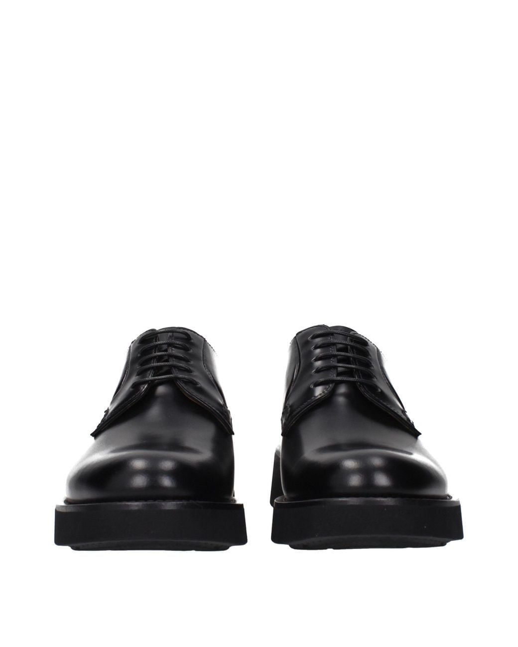 Church's Black Leather Oxfords And Derbies Shoe