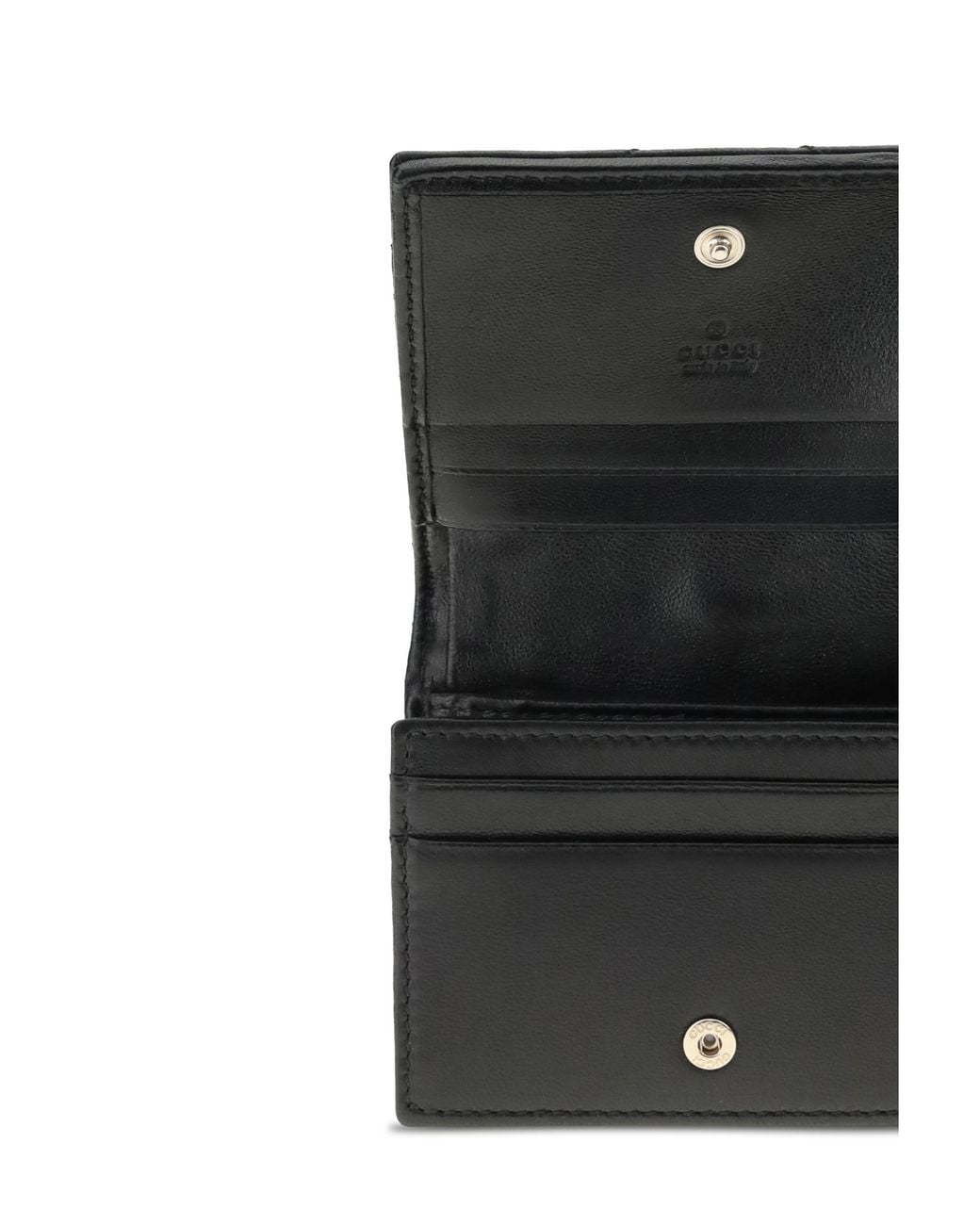 Gucci Black Gg Marmont Wallet