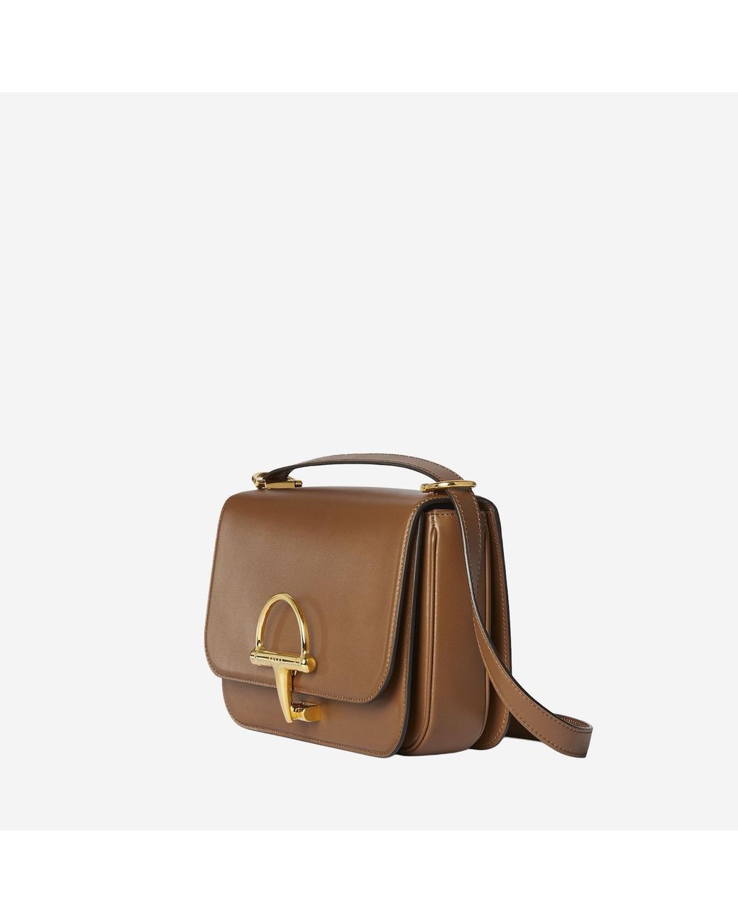 Gucci Brown Siena Small Shoulder Bag Leather Handbags