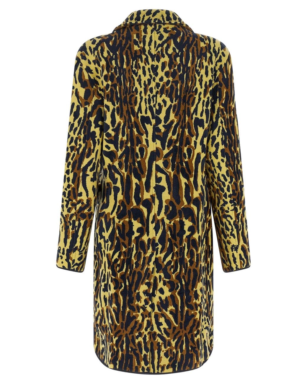 Marni Multicolor Marni Abstract Animal-Print Virgin Wool Coat