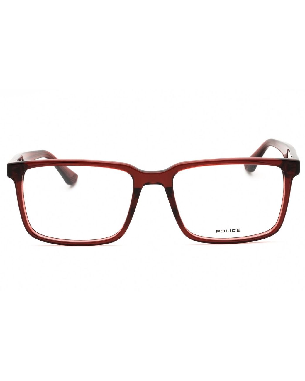 Police Black Police Vpln17 Rectangular Acetate Eyeglasses