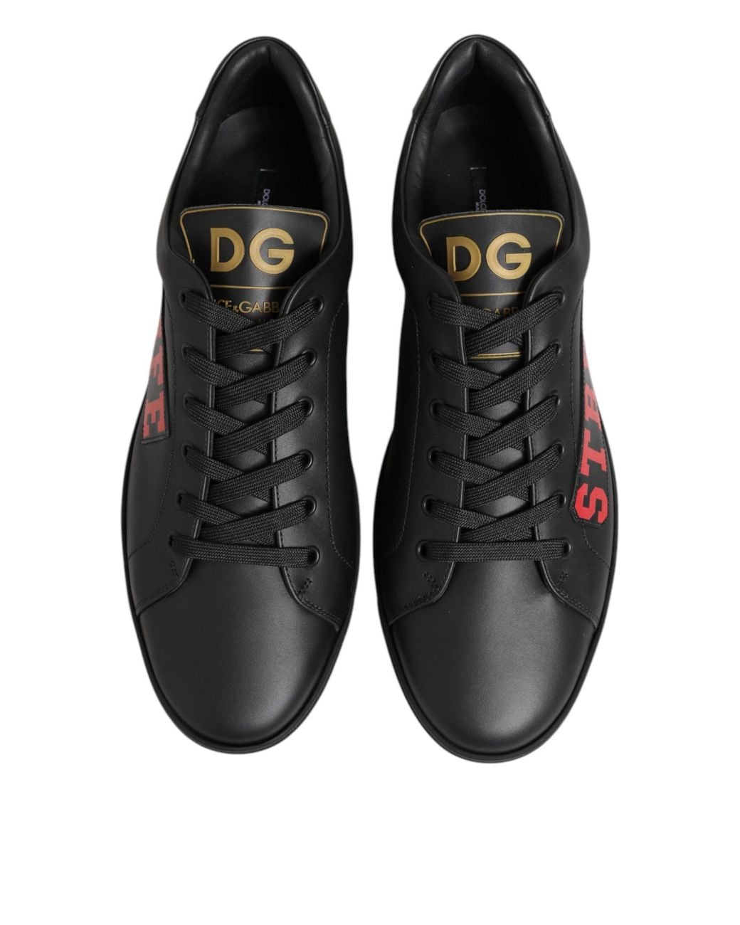 Dolce & Gabbana Black Street Life Low Top Sneakers Shoes 100Lf for men