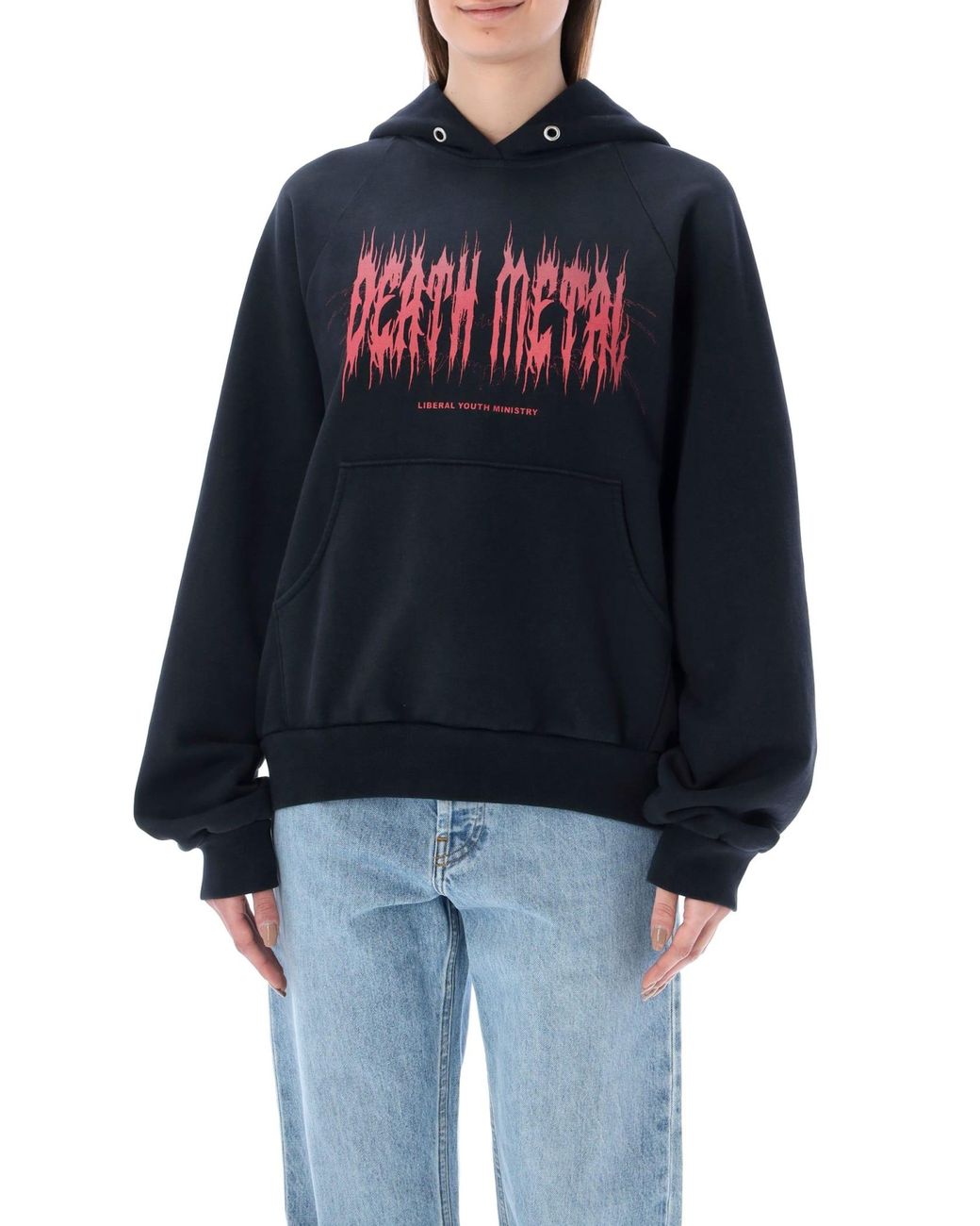 Liberal Youth Ministry Death Metal Hoodie in Blue | Lyst
