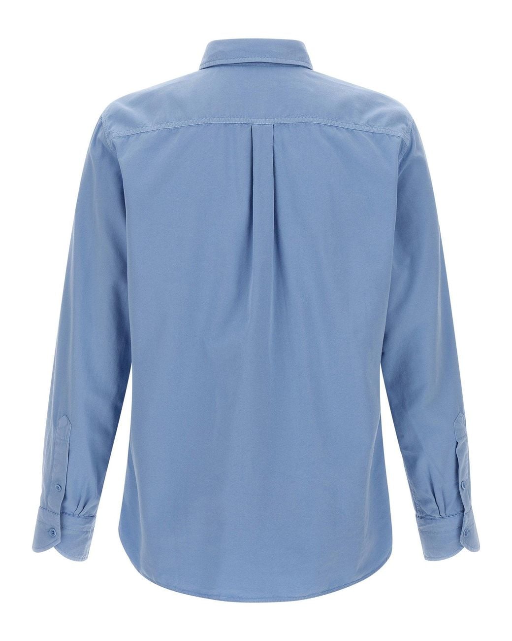 Tom Ford Blue Cotton-Silk Faille Shirt for men