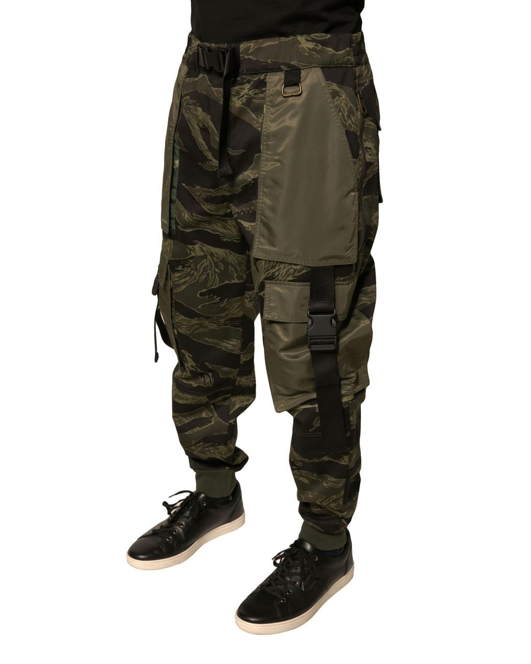 Dolce & Gabbana Black Cotton Jogger Cargo Pants for men