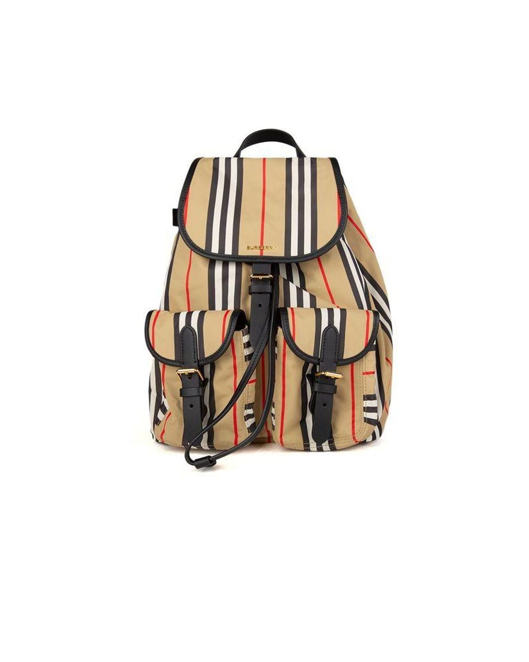 Burberry White Backpack Polyamide (Nylon)