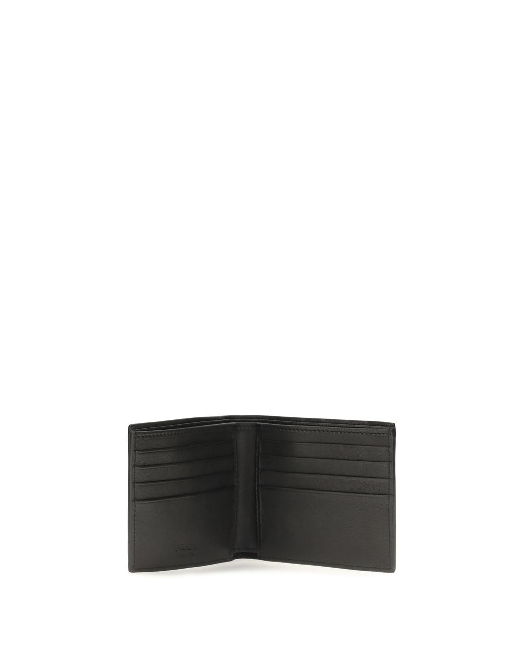 Prada Black Antiqued Leather Wallet for men