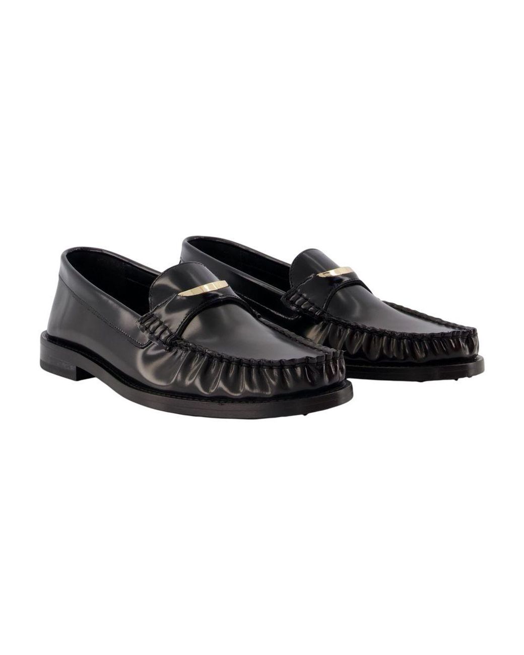 Anine Bing Black Amoc Loafers