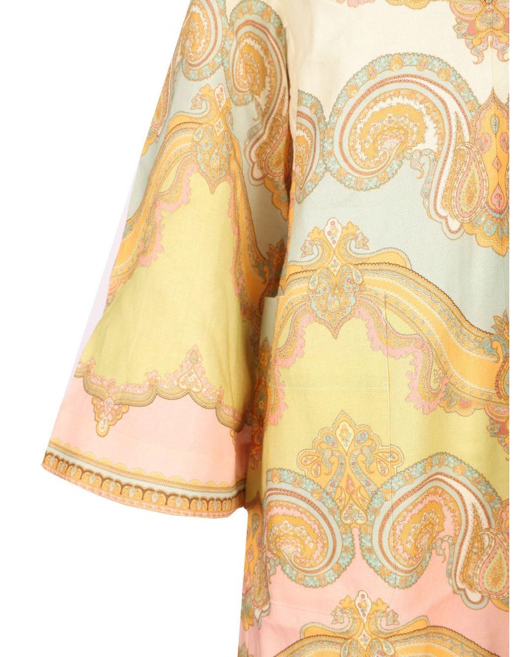 maxine tunic mini dress Gold Paisley Maxine Tunic Mini Dress