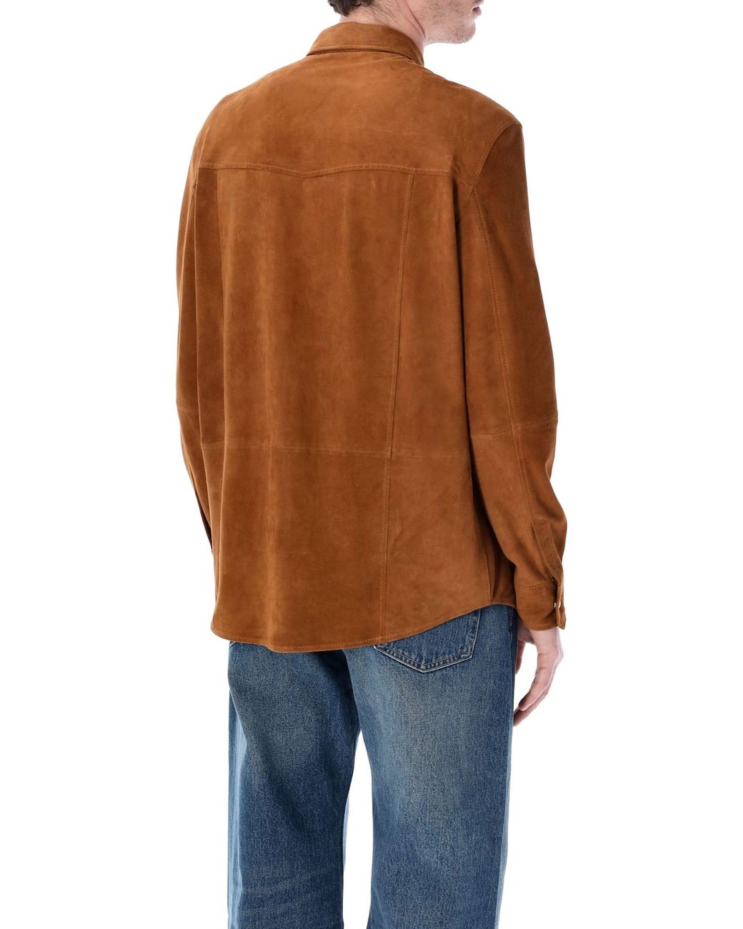 S.w.o.r.d 6.6.44 Brown Sword 6.6.44 Suede Texan Shirt for men