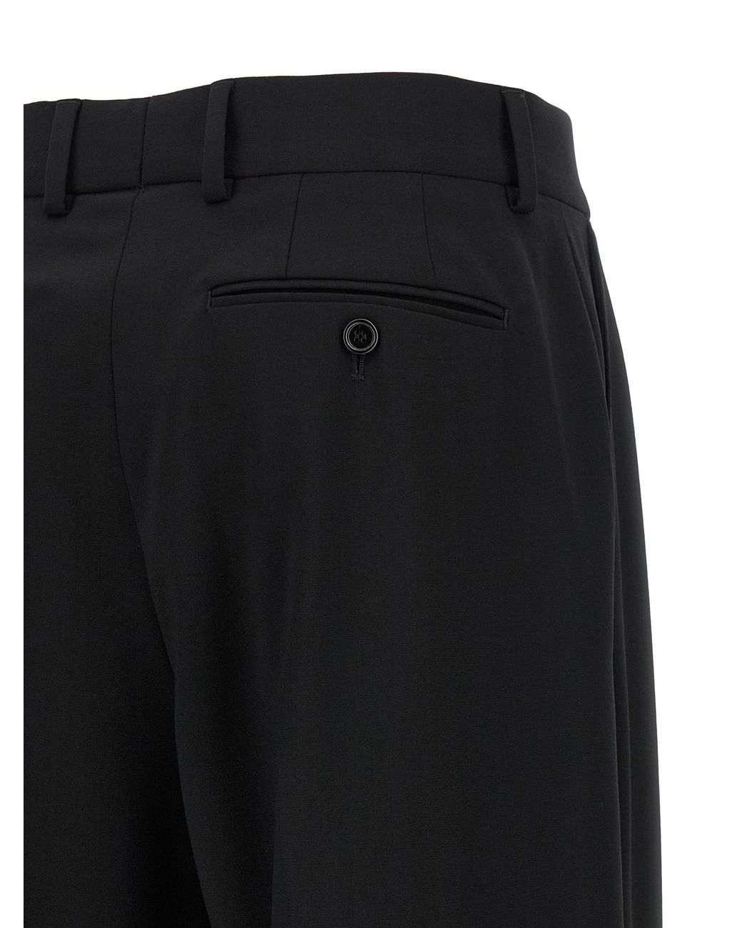 Dolce & Gabbana Black Virgin Wool Casual Pants