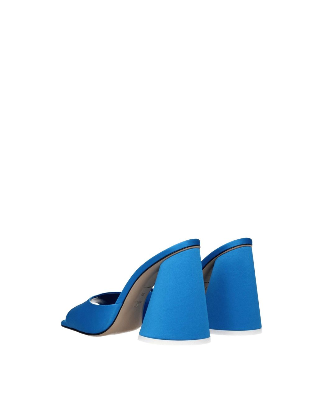 The Attico Blue Satin Platform Sandals