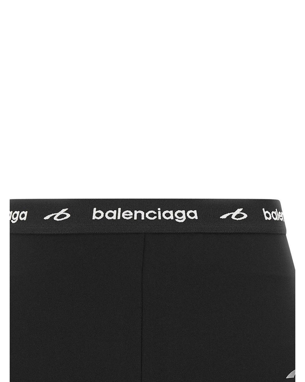 Balenciaga Black Logo-Embroidered Technical Briefs