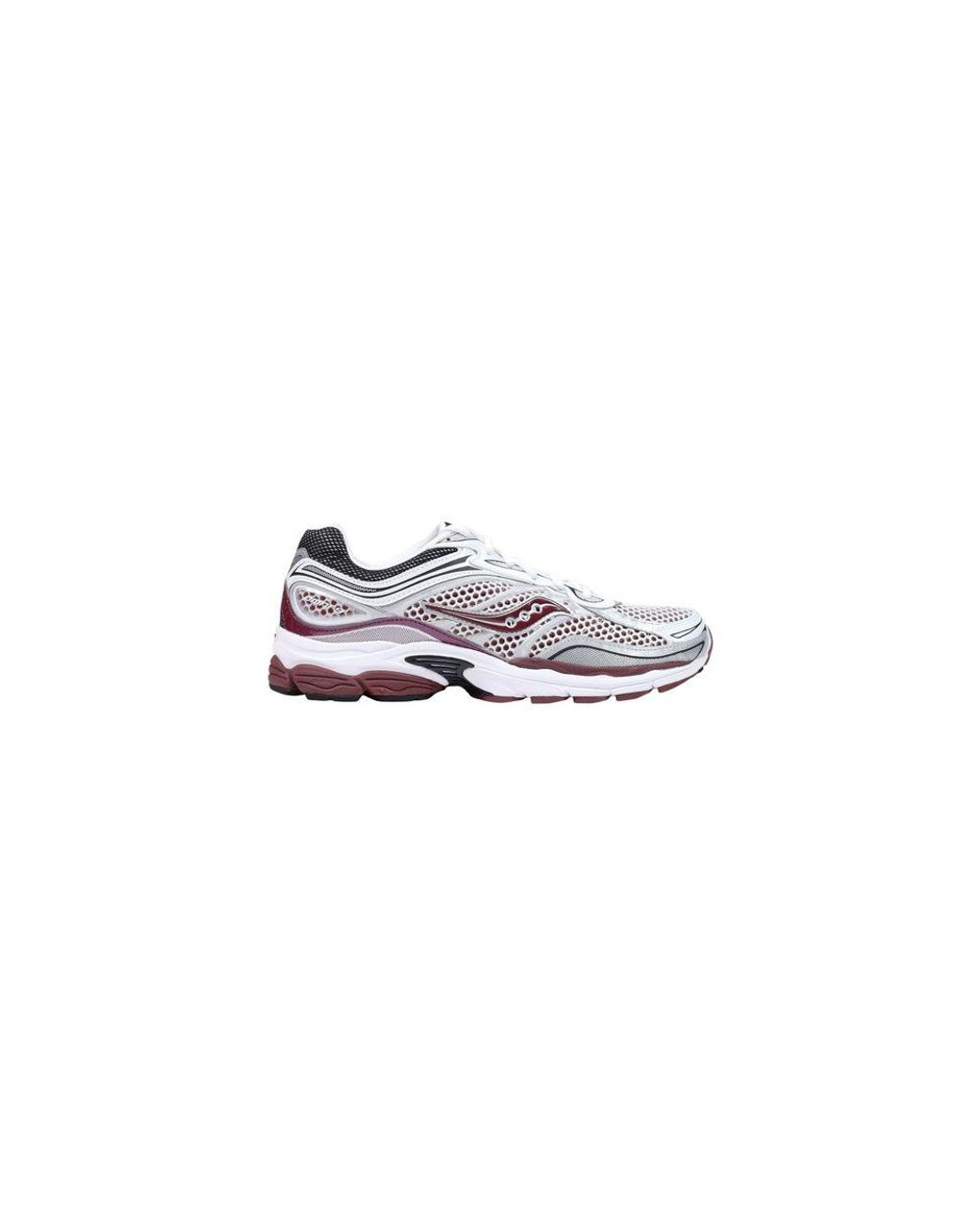 Saucony White Bordeaux Synthetic Athletic Sneakers for men