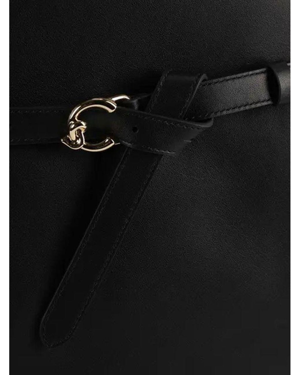 Coccinelle Black Handbag Cowhide Bags Handbags