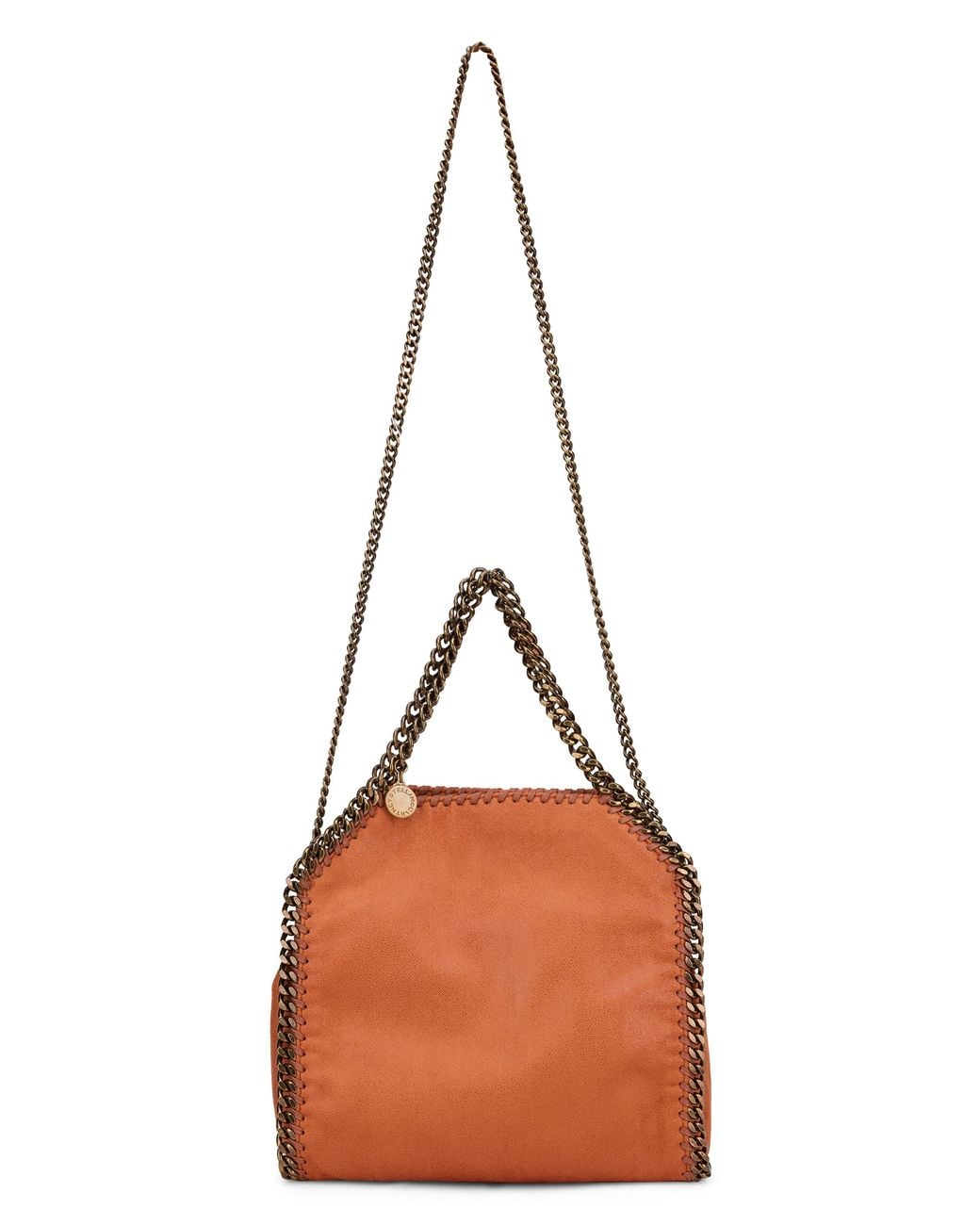 Stella McCartney Brown Mini Shoulder Bag Falabella Polyester Handbags