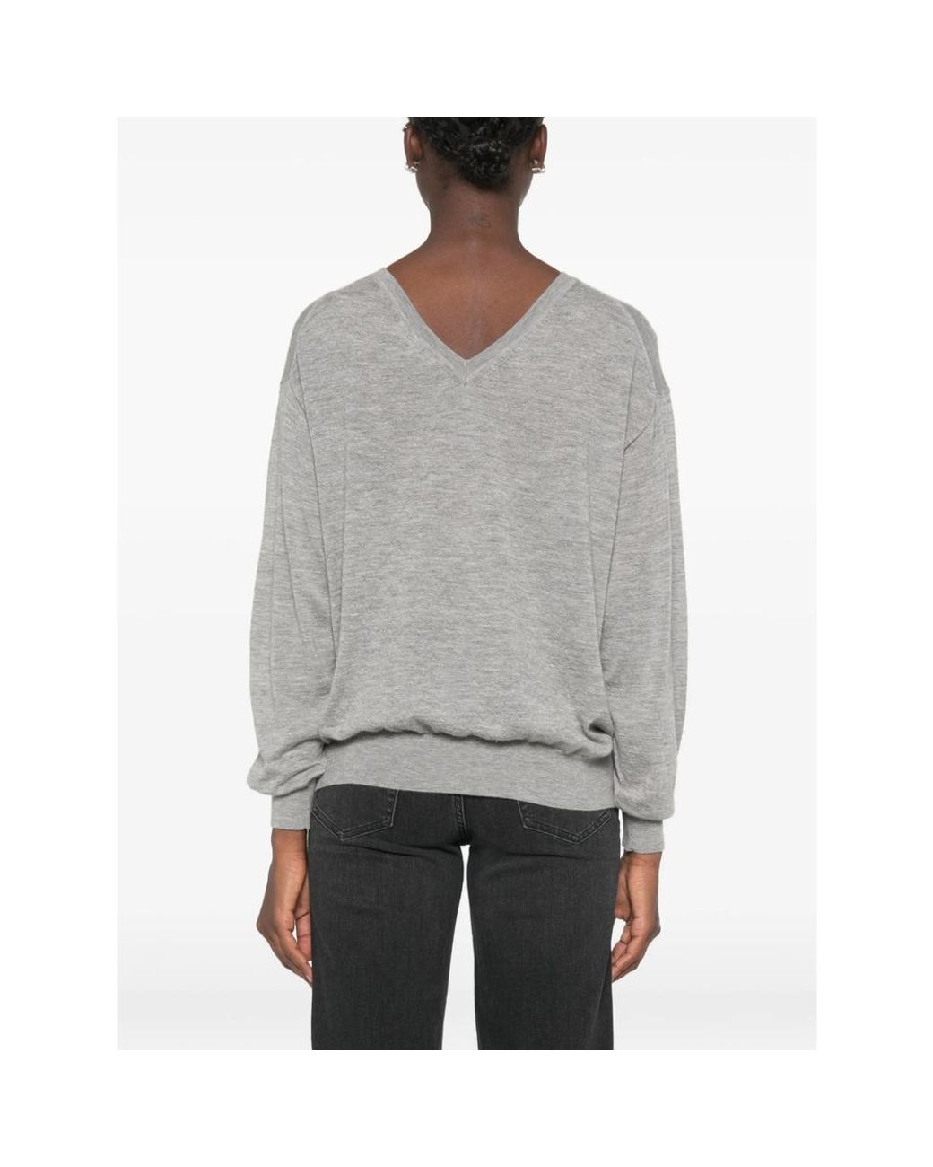 FRAME Gray Sweater Cashmere