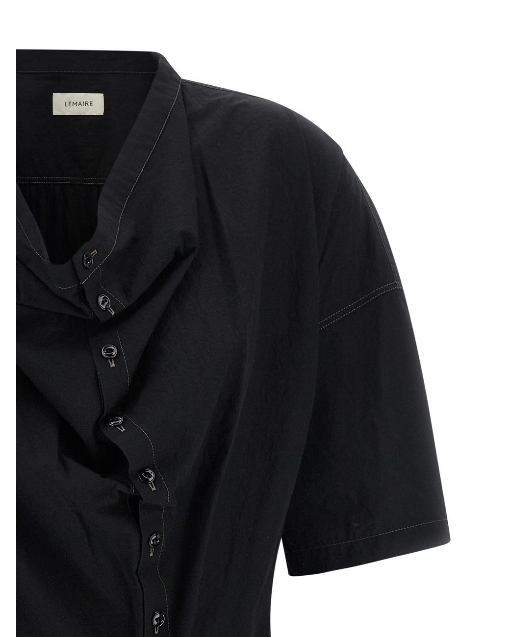 Lemaire Black 'Soft Collar' Dress