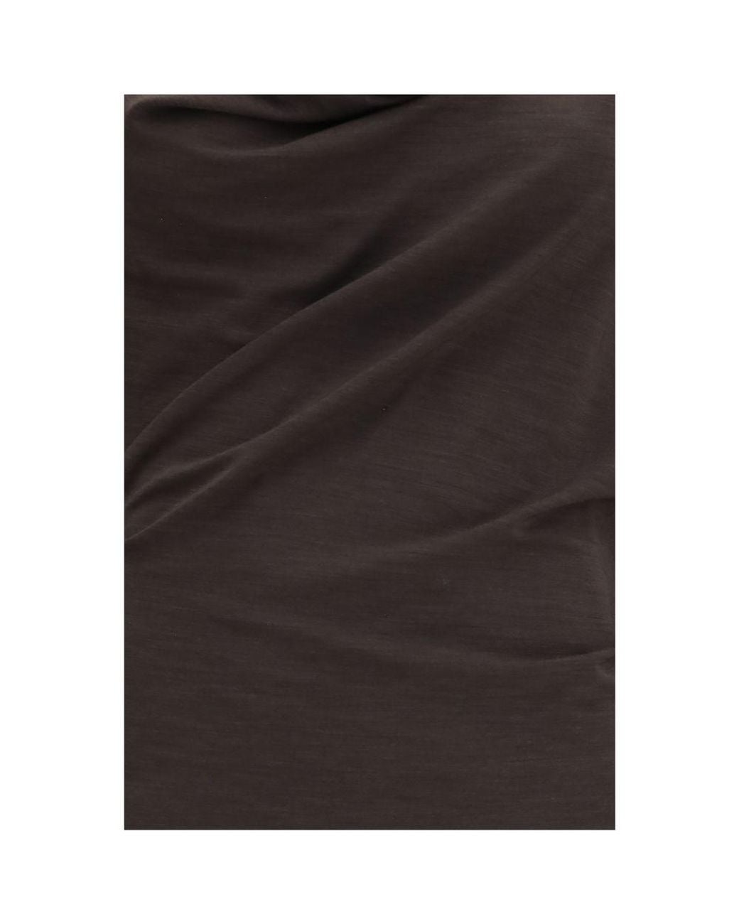 Brunello Cucinelli Black Wool Oves Aries Casual Dress