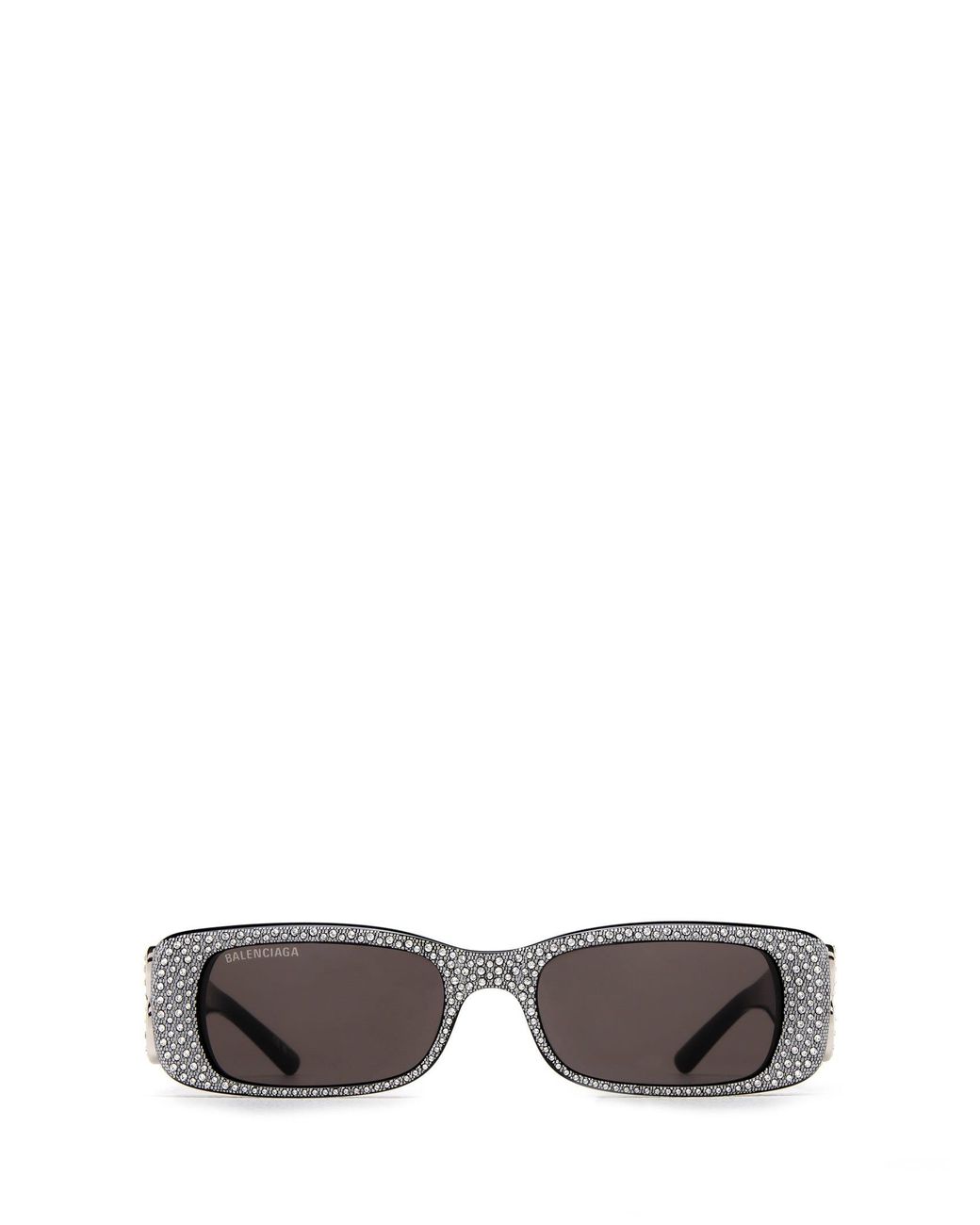 Balenciaga Bb0096s Black & Crystal Strass Sunglasses in Gray | Lyst