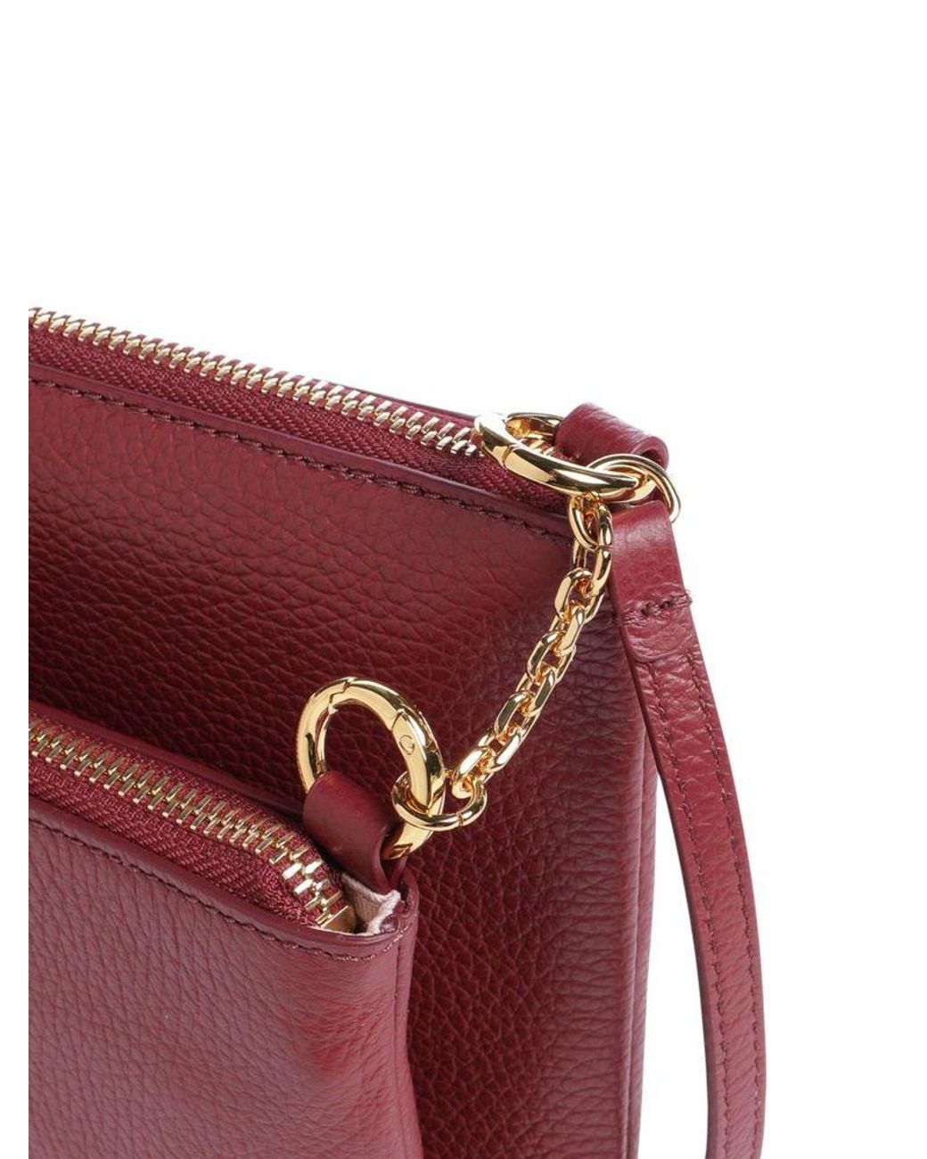 Coccinelle Red Crossbody Bag Cowhide Leather