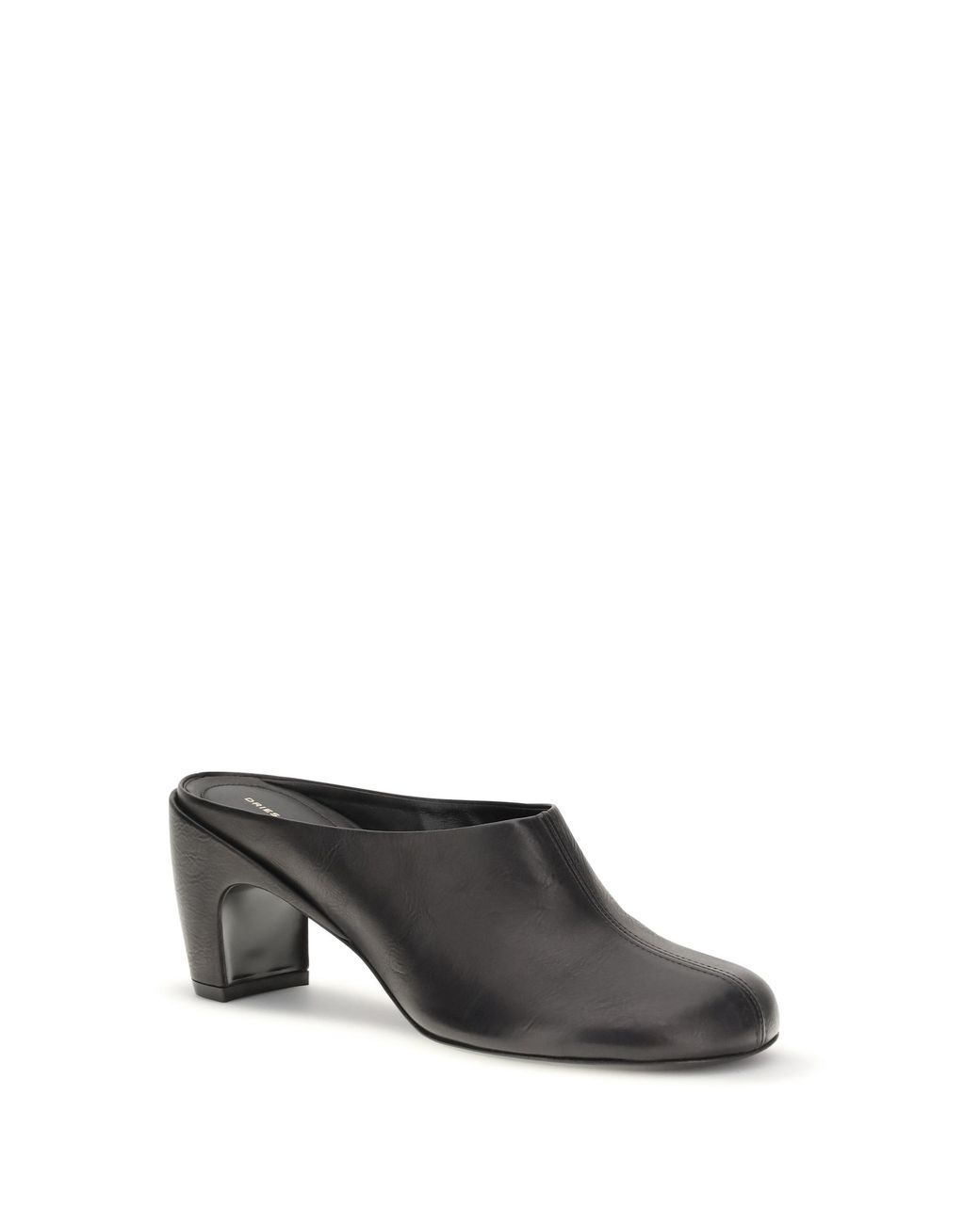Dries Van Noten Gray Leather Mules Calf Sandal