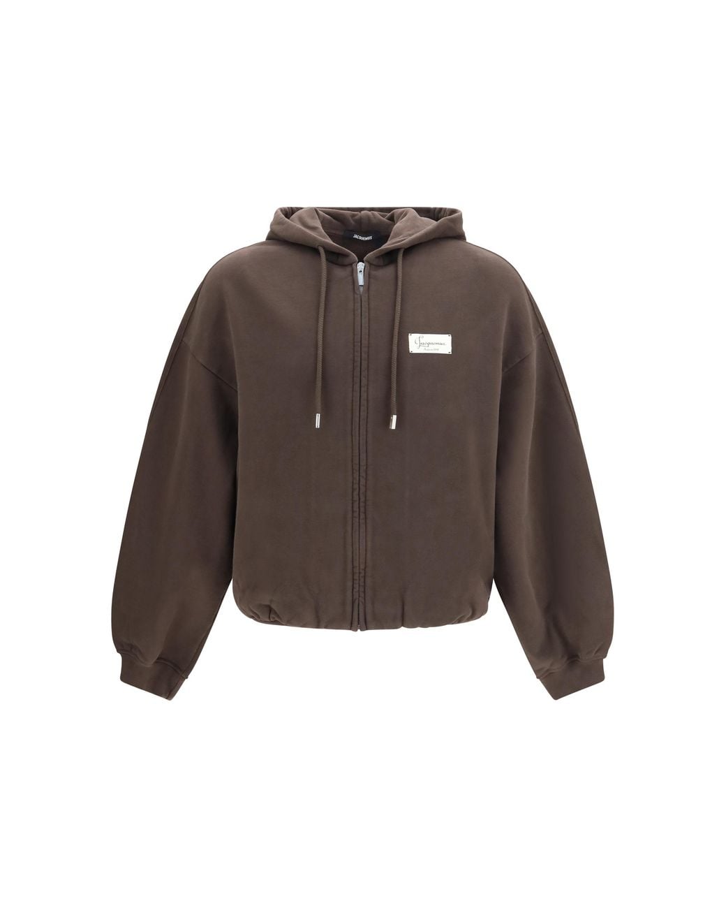 Jacquemus Brown Le Montaigne Hooded Sweatshirt Cotton Sweater for men