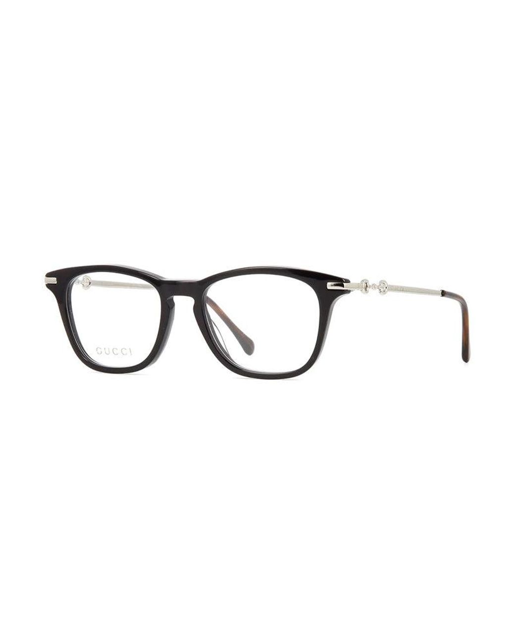 Gucci Black Eyeglasses Square Full Rim, Frame And Clear Demo Lens Gg0919O001 Sunglasses for men