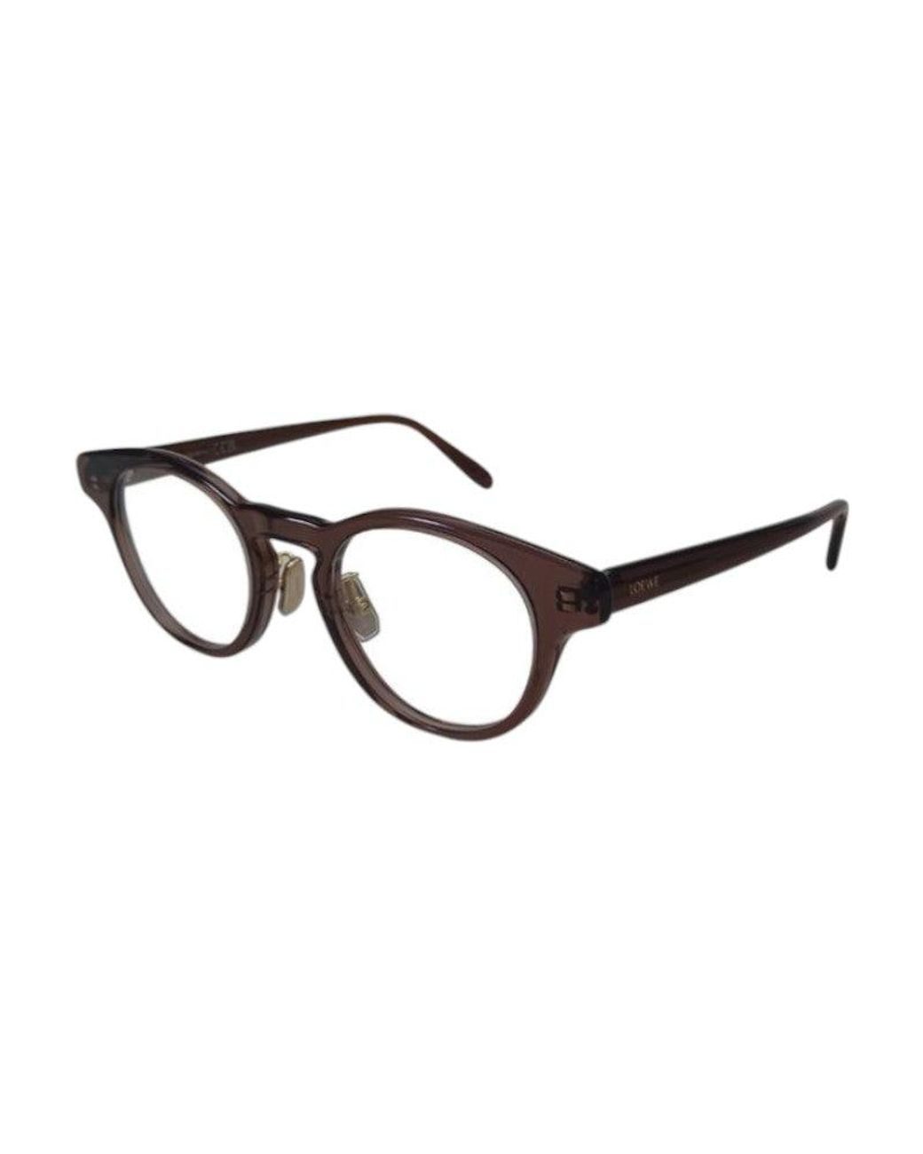 Loewe Black Eyeglasses Round Full Rim, Frame And Clear Demo Lens Lw50085F001