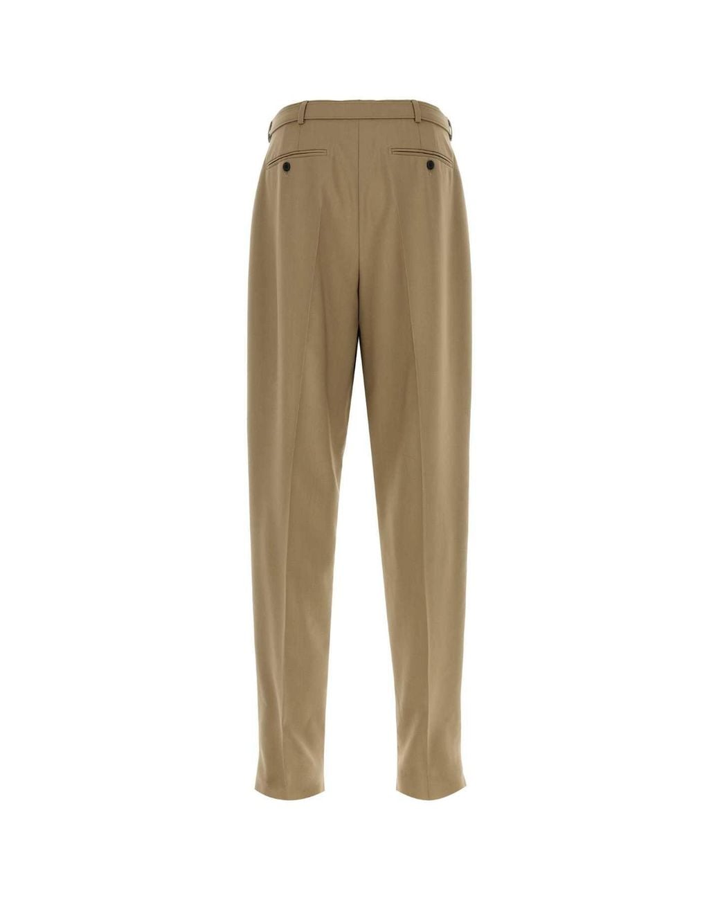 Saint Laurent Natural Cappuccino Wool Blend Pant for men