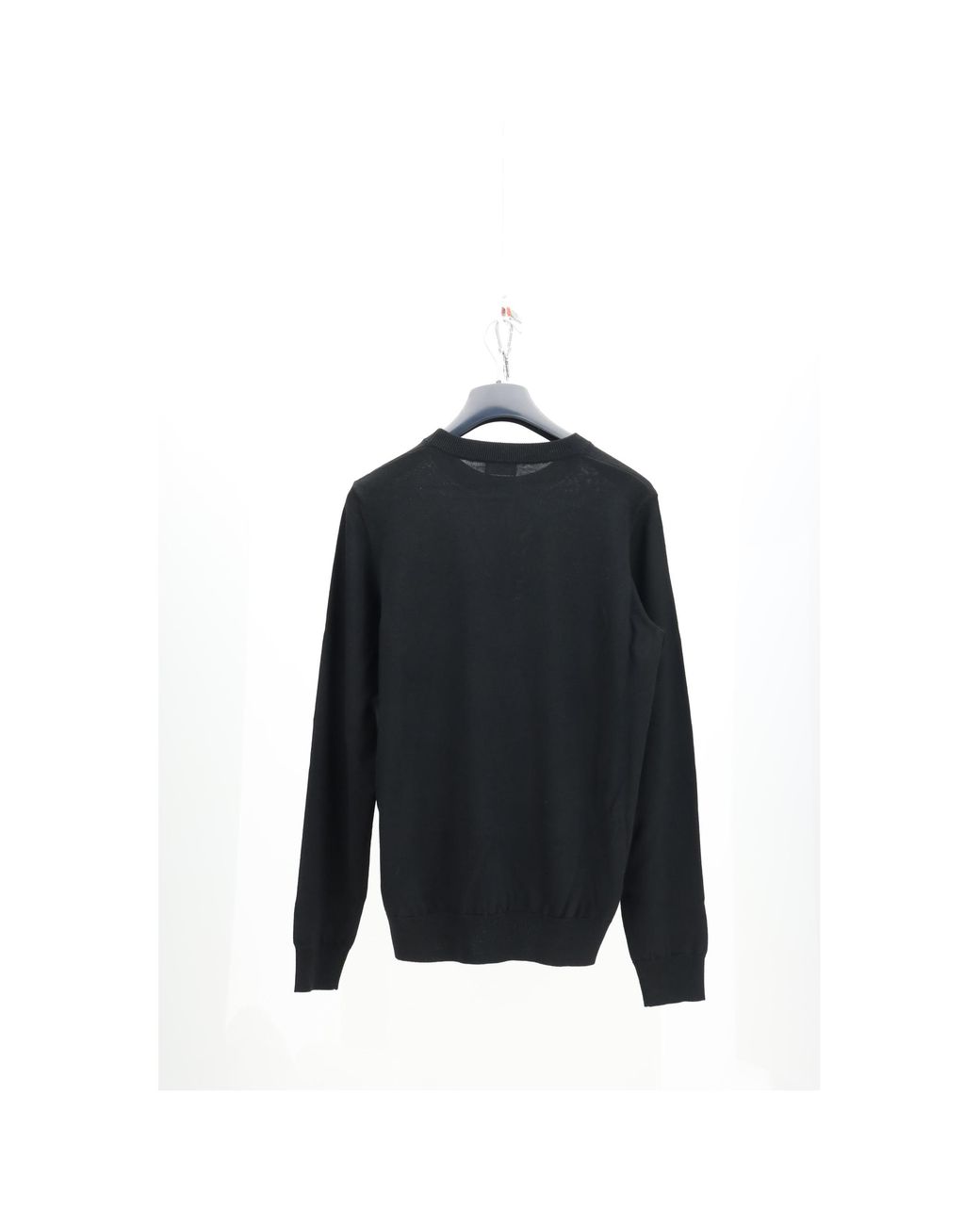 Céline Black Crewneck Wool Sweater Fleece (Ovis Aries) for men