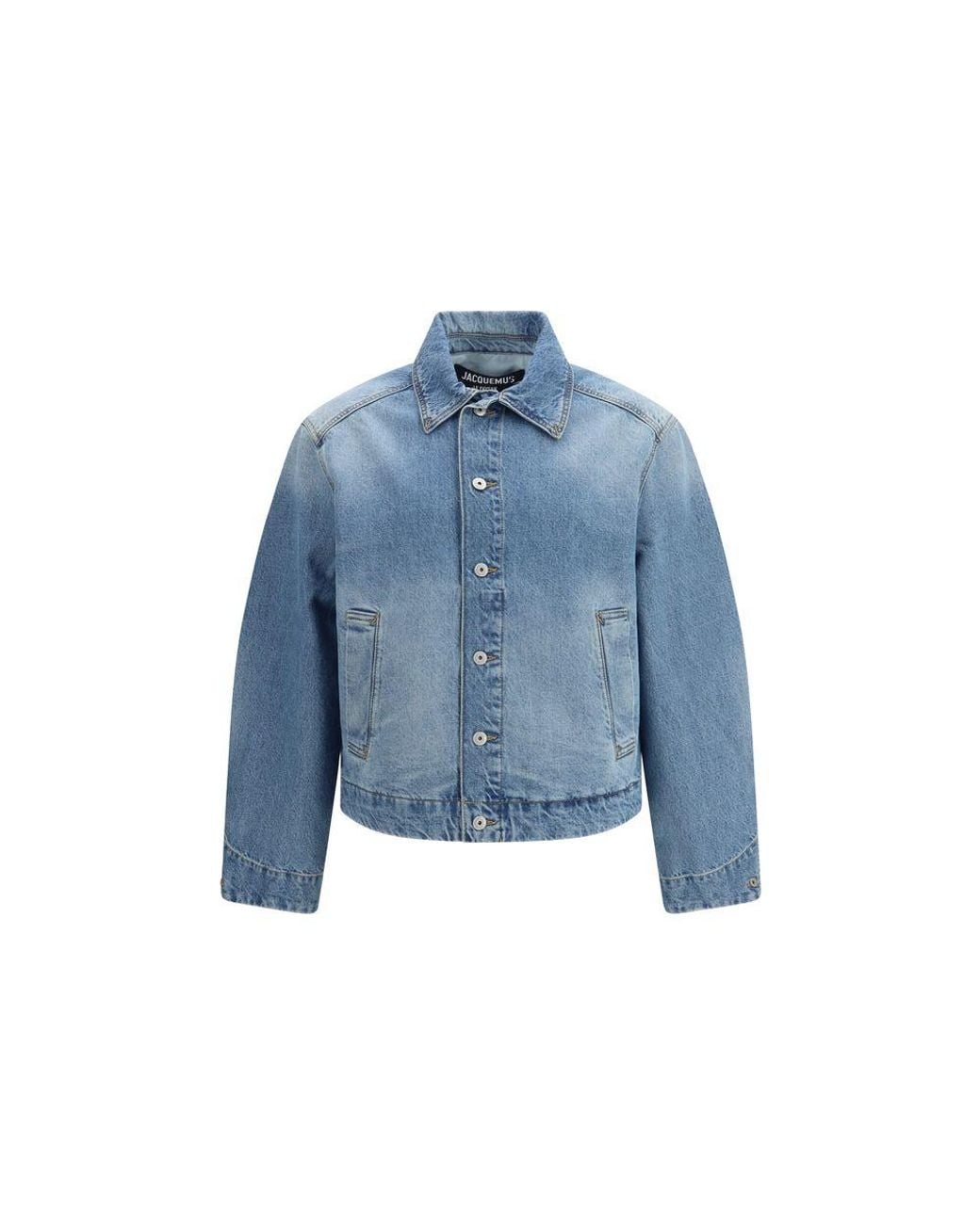 Jacquemus Blue Polyamide Denim Jacket for men