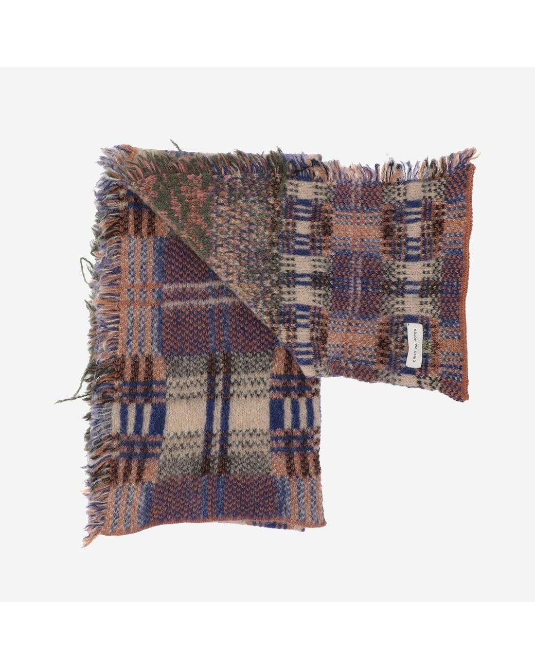Dries Van Noten Multicolor Scarf Alpaca And Wool Blend Scarfs