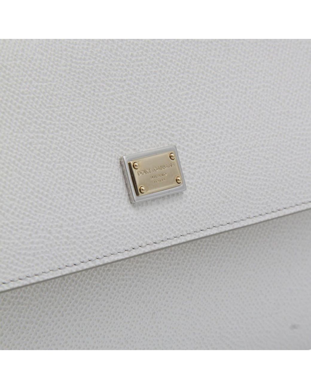 Dolce & Gabbana White Sicily Large Handbag