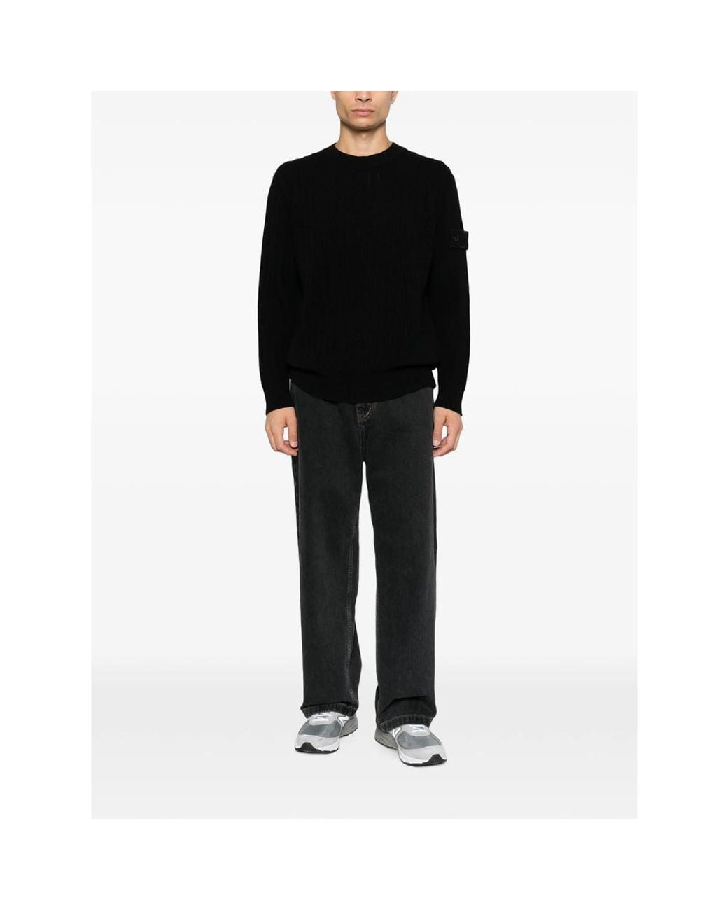 Stone Island Black Sweaters & Knitwear for men
