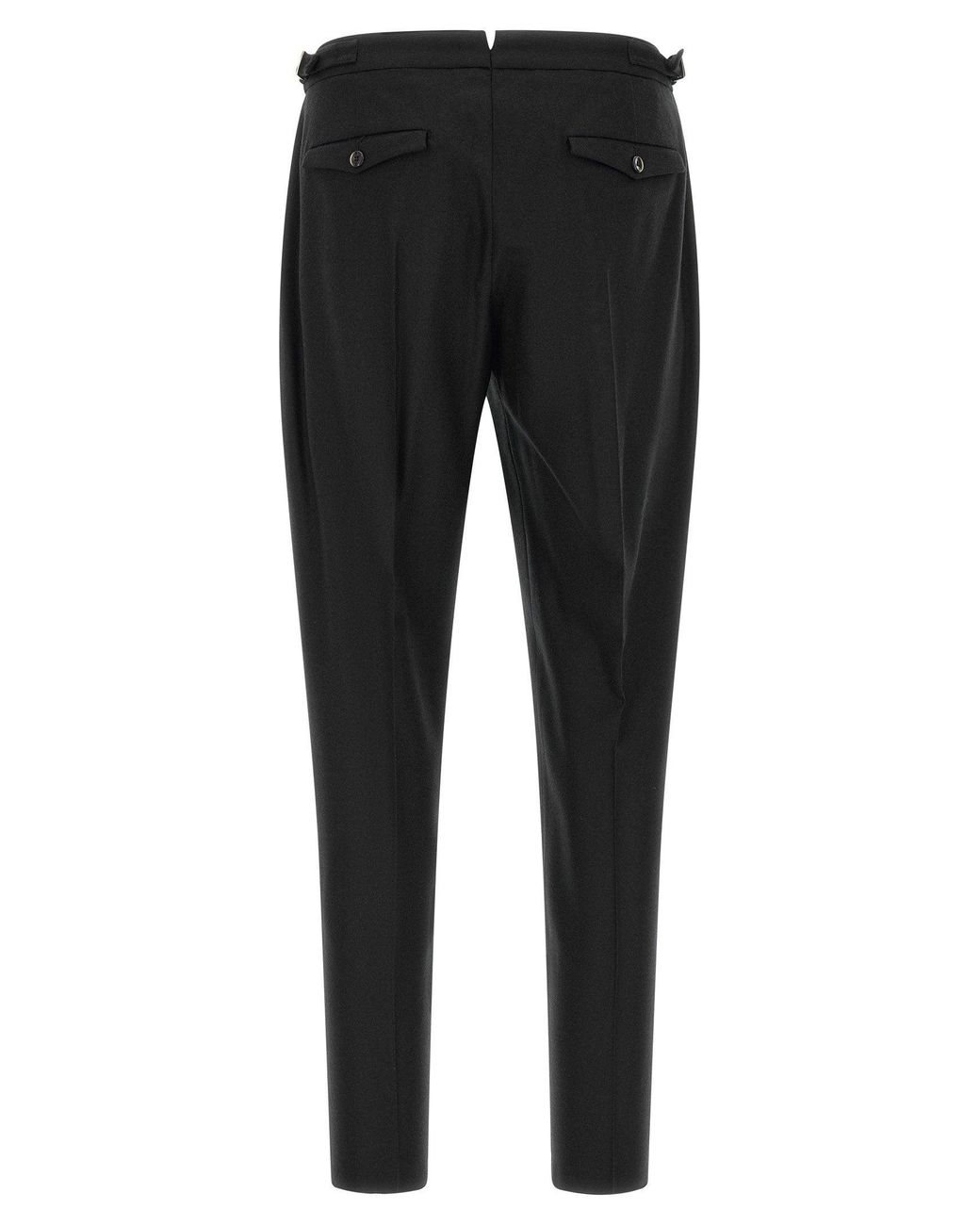 PT Torino Black Union Trousers for men