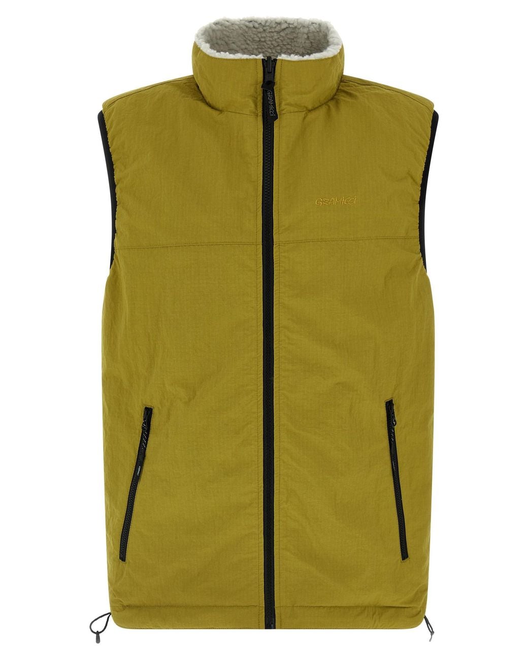 Gramicci Gray Reversible Sherpa Gilet for men