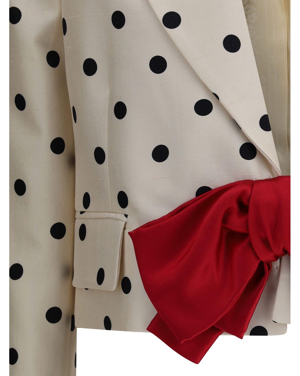 【送料&関税込】Valentino Polka Dot Shantung Blazer Polka Dot Jacket | VALENTINO GARAVANI | elysewalker