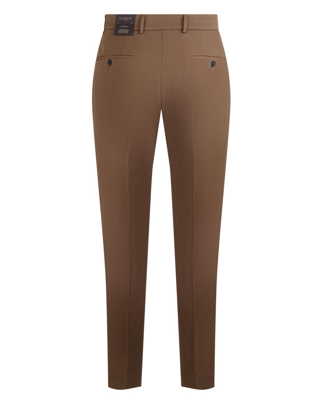 Slowear Brown Wool-Blend Chinos Polyester for men