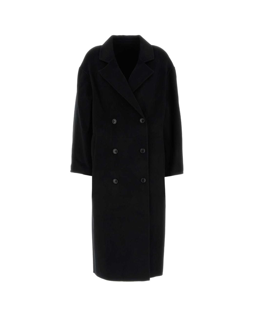Loulou de Saison Black Borneo Lds Long Coat
