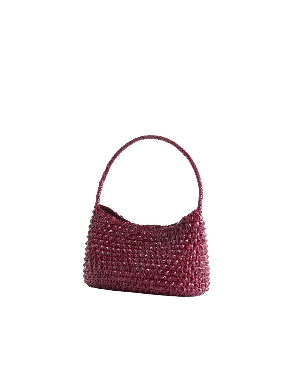 Dragon Diffusion Purple Shoulder Bag Basil Cactus Buff Calf Leather