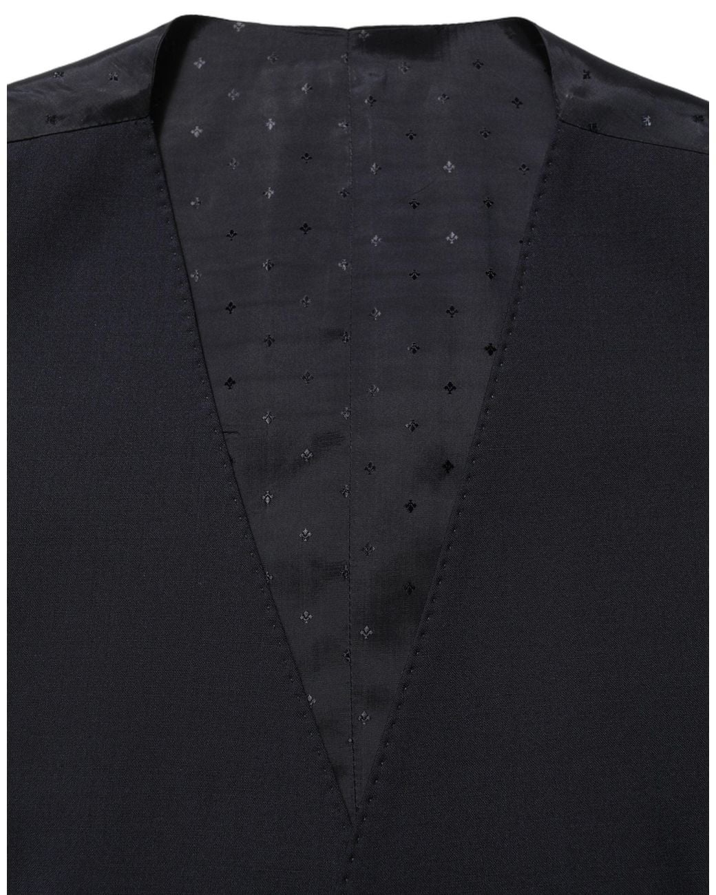 Dolce & Gabbana Black Dolce & Gabbana Wool Slim Fit Pant Suit for men