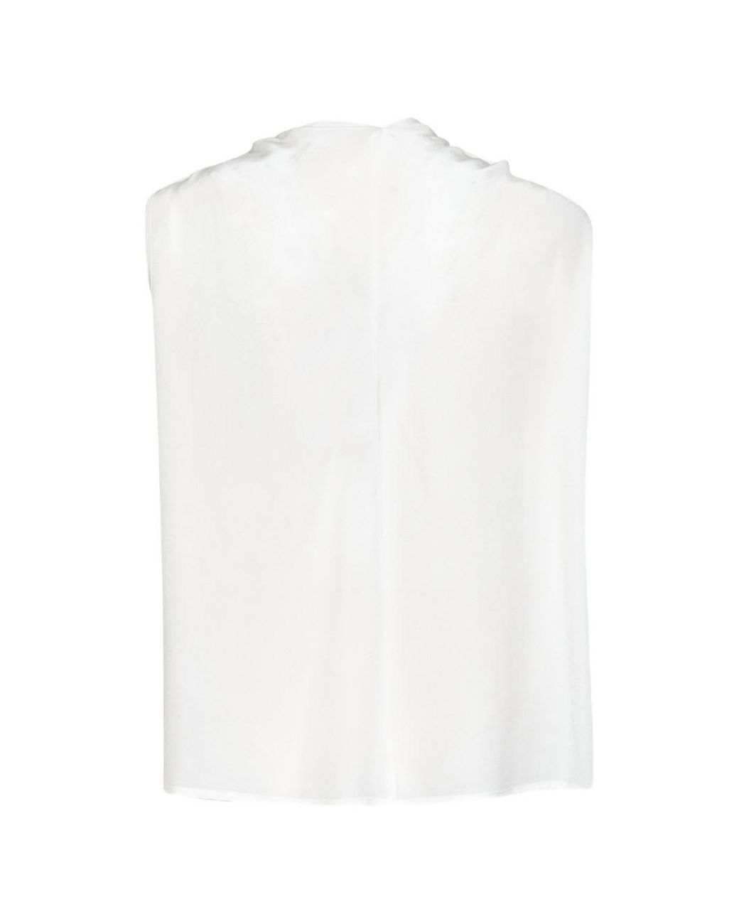 P.A.R.O.S.H. White Silk Top